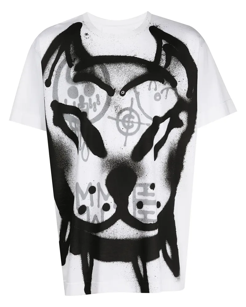 Givenchy T-Shirt mit Graffiti-Print - Weiß Weiß