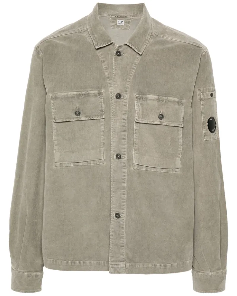 C.P. Company Hemd mit Linsen-Detail - Grau Grau