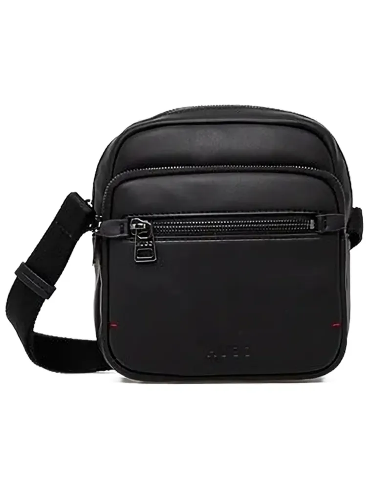 HUGO BOSS Kuriertasche mit Reißverschluss - Schwarz Schwarz