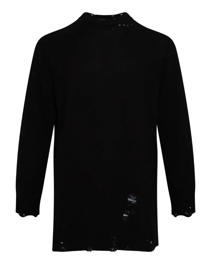 Yohji Yamamoto Pullover im Distressed-Look - Rot Rot