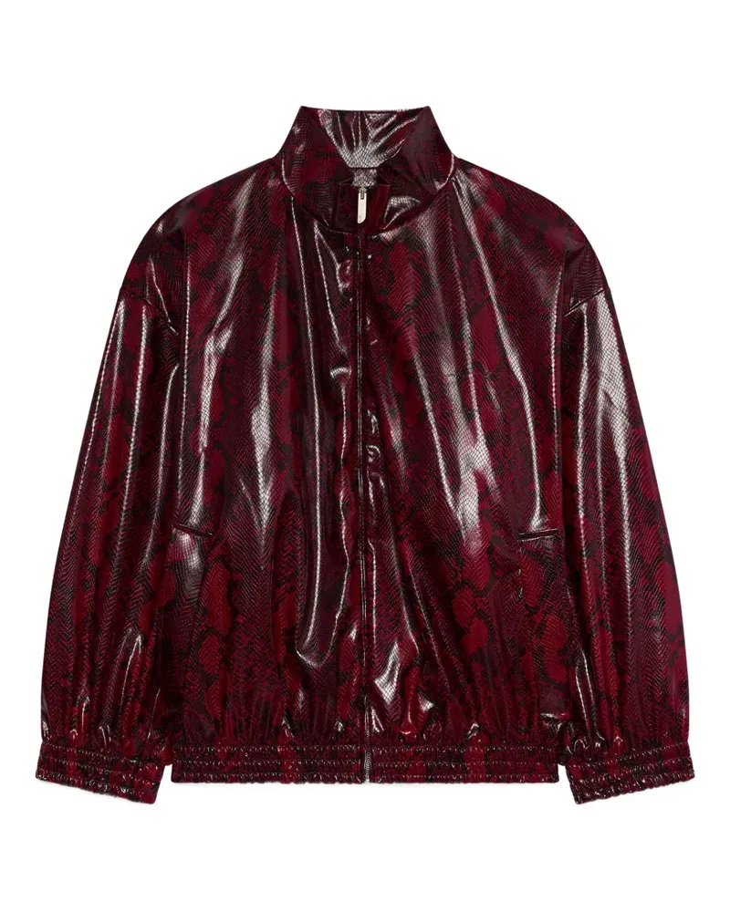 GCDS Jacke aus Schlangenleder - Rot Rot