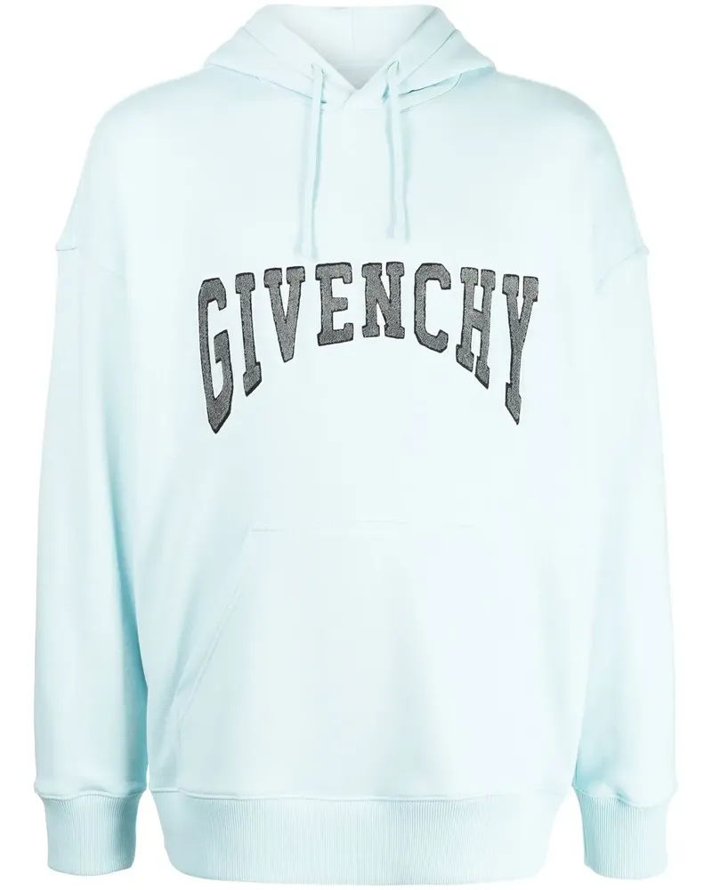 Givenchy Hoodie mit Logo-Applikation - Blau Blau