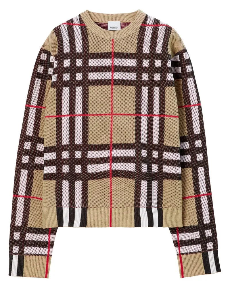 Burberry Karierter Pullover - Nude Nude