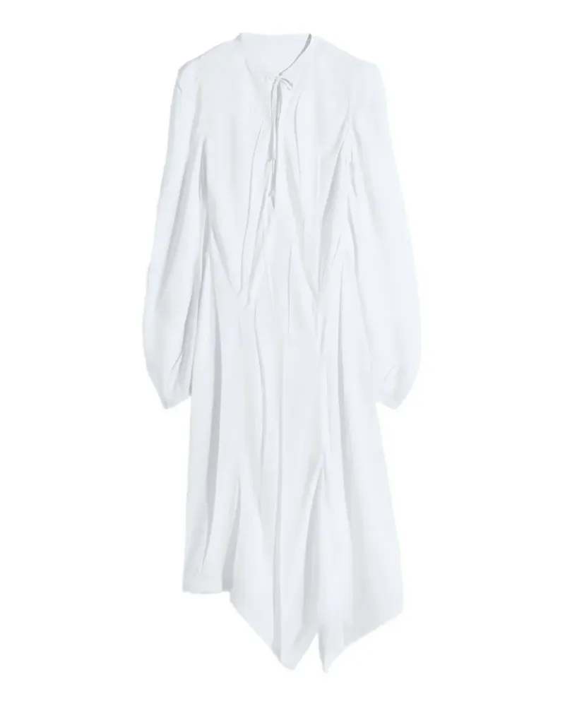 Christophe Lemaire Kleid mit Falten - Weiß Weiß