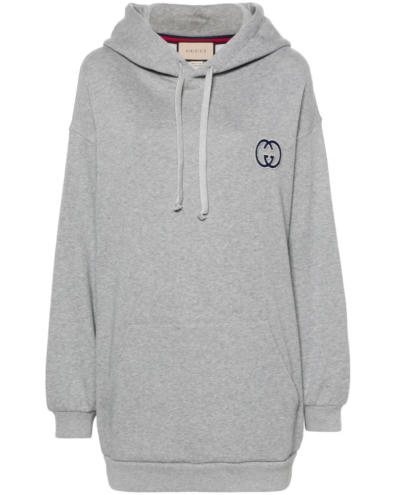 Gucci Hoodie mit GG - Grau Grau