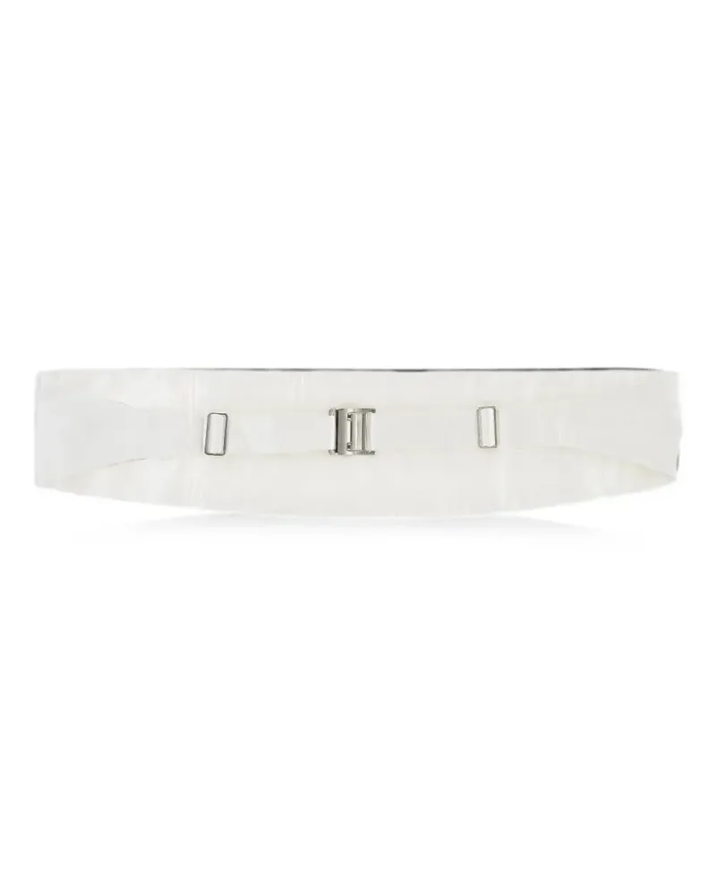 Corneliani pleated silk cummerbund - Weiß Weiß