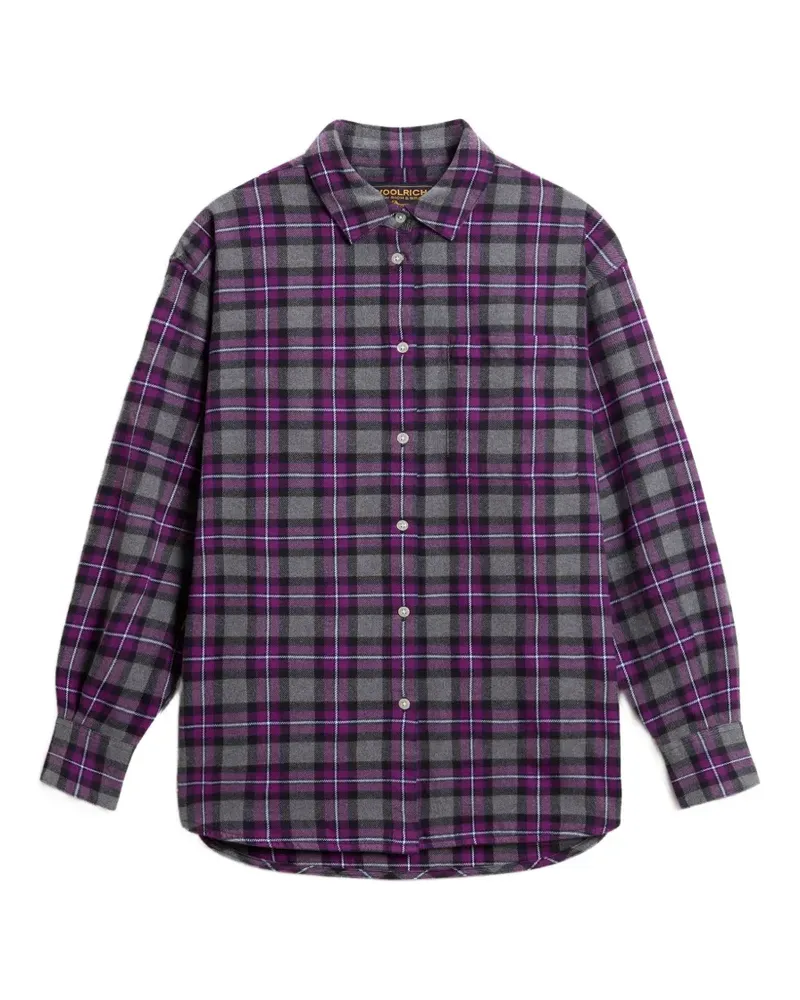 Woolrich Kariertes Flanellhemd - Violett Violett
