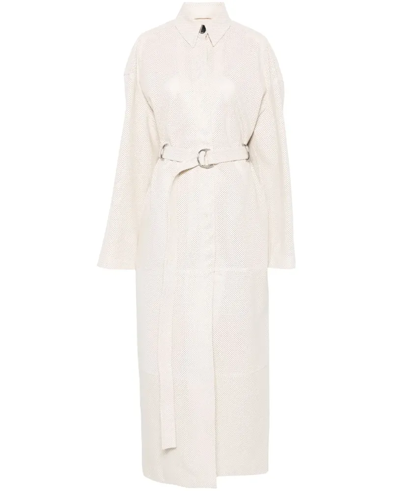 SPORTMAX Perforierter Mantel - Nude Nude