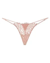 Kiki De Montparnasse Tanga mit Spitzendetail Rosa