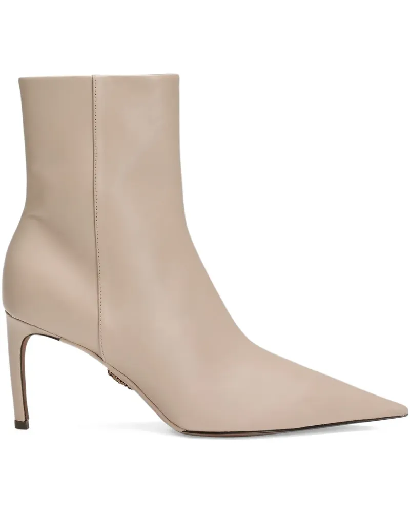 Dolce & Gabbana Stiefel mit spitzer Kappe 75mm - Nude Nude