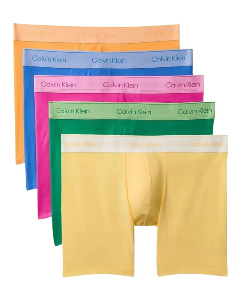 Calvin Klein logo-waistband boxers (set of five) - Grün Grün