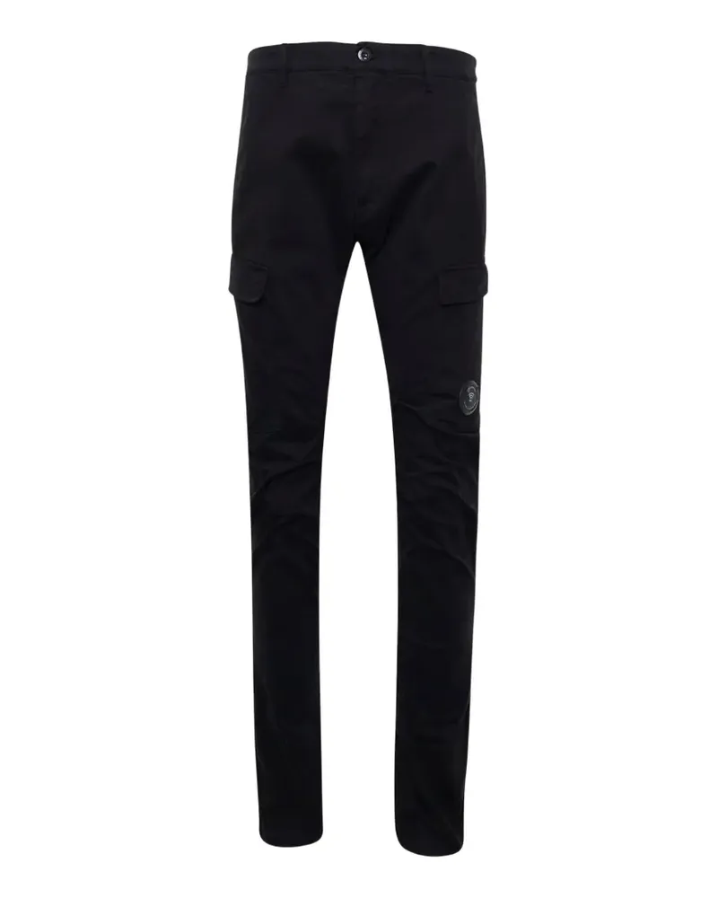 C.P. Company Cargohose mit Linsen-Detail - Schwarz Schwarz