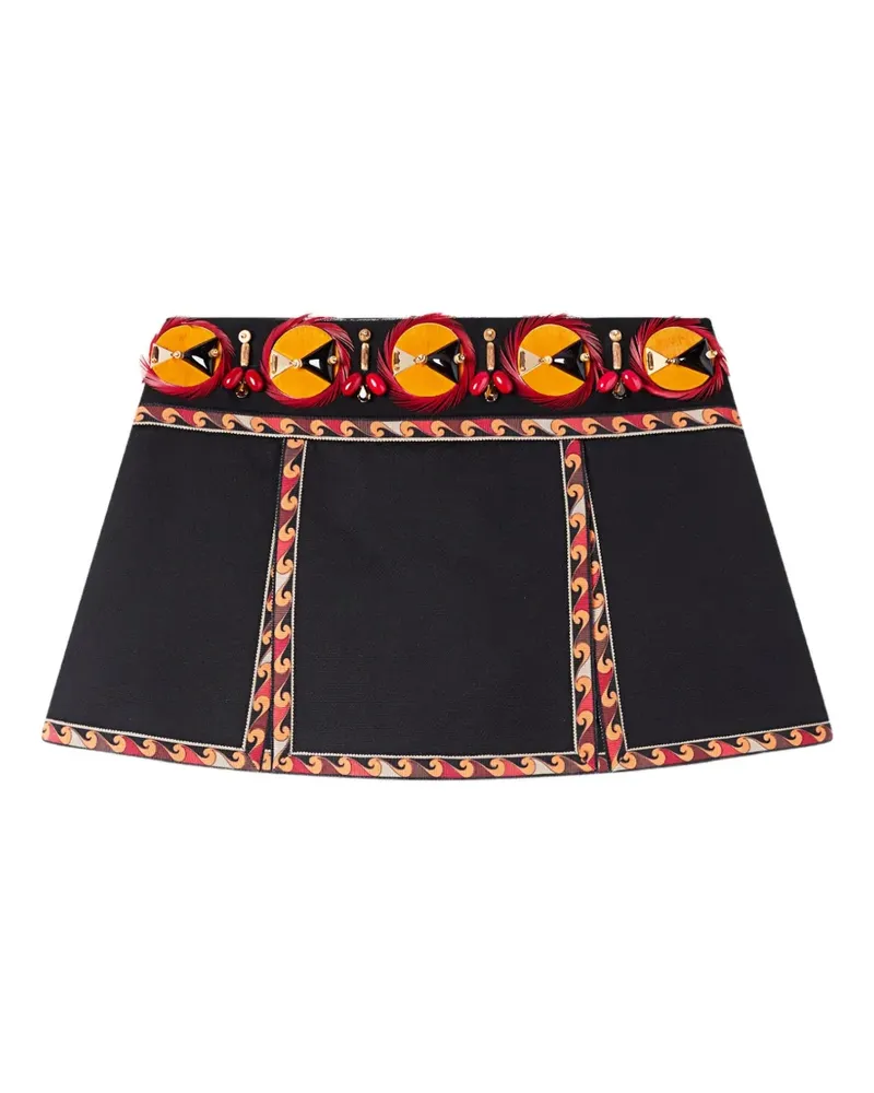 Emilio Pucci Rock mit Stickerei - Schwarz Schwarz