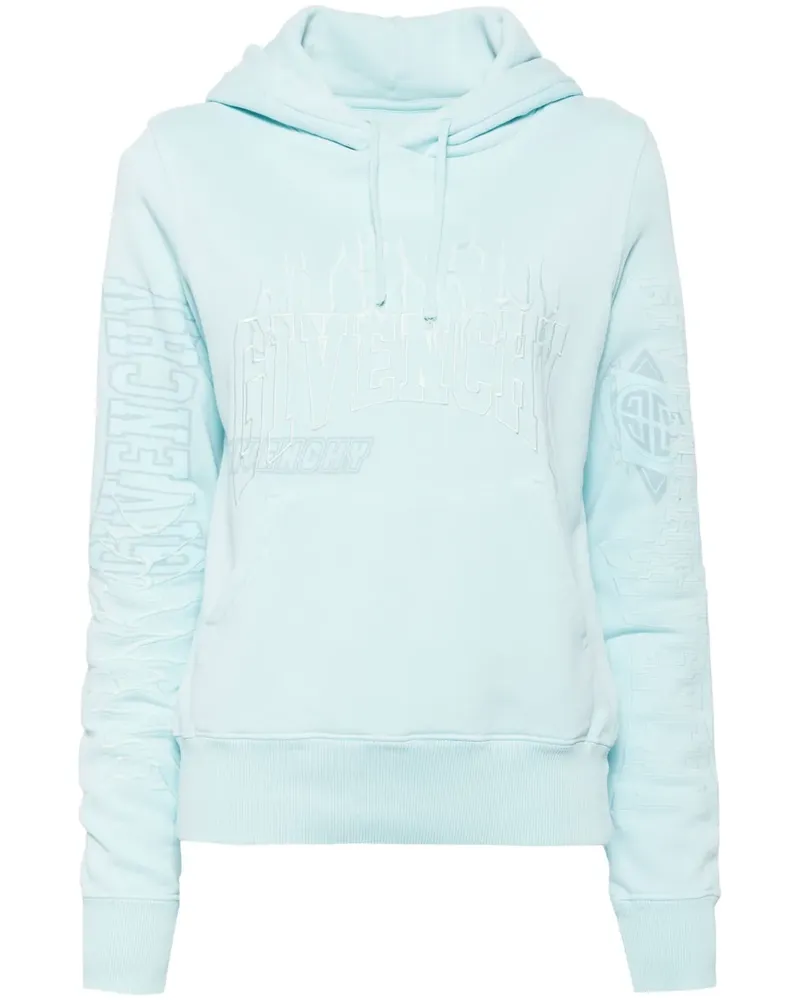 Givenchy Hoodie mit Logo-Stickerei - Blau Blau