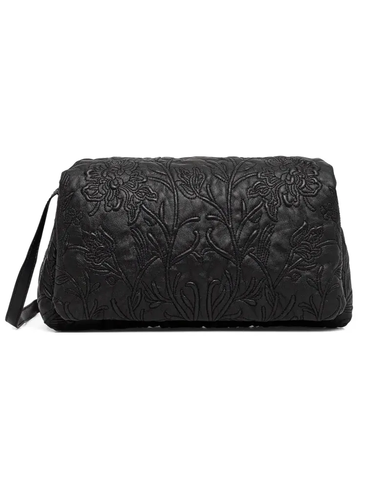 MUNTHE Schultertasche mit Stickerei - Schwarz Schwarz
