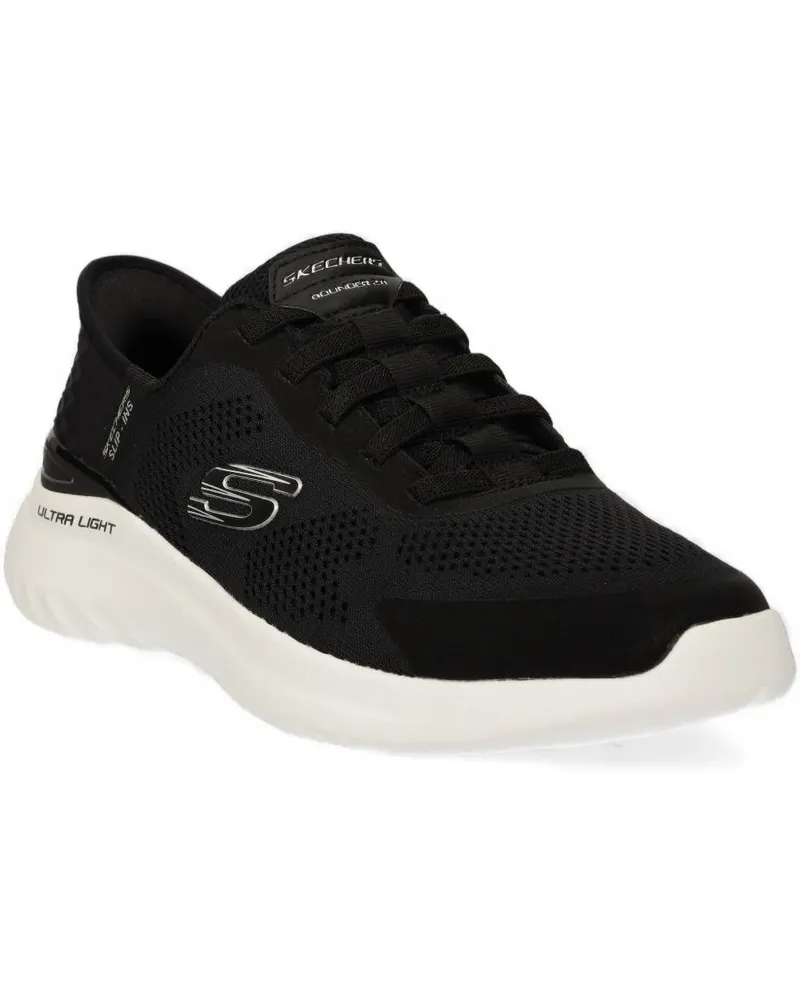 Skechers Bounder Mesh-Sneakers - Schwarz Schwarz