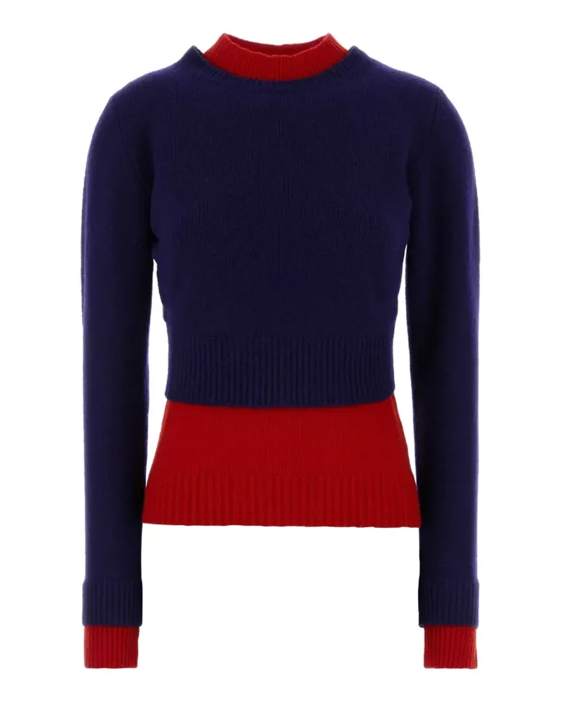 Jil Sander mock-neck sweater - Blau Blau