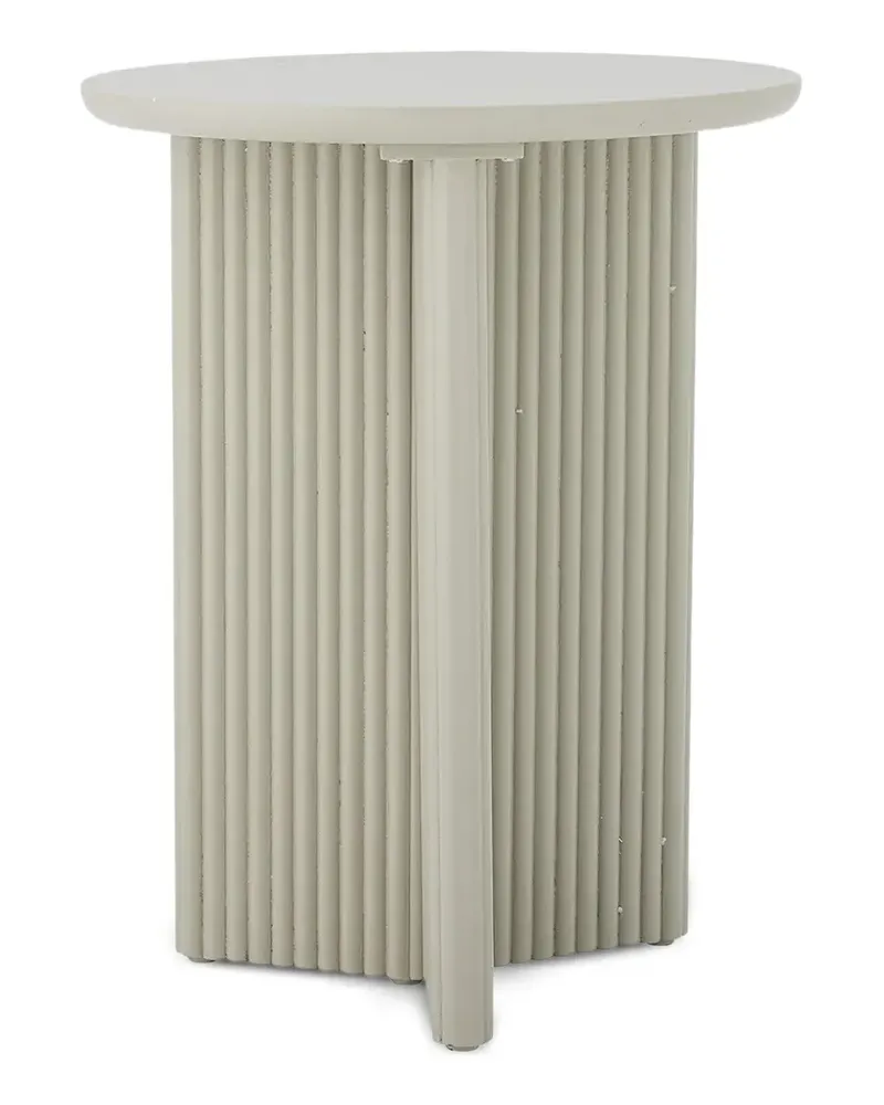 Bloomingville Gerippter Edith Beistelltisch - Nude Nude