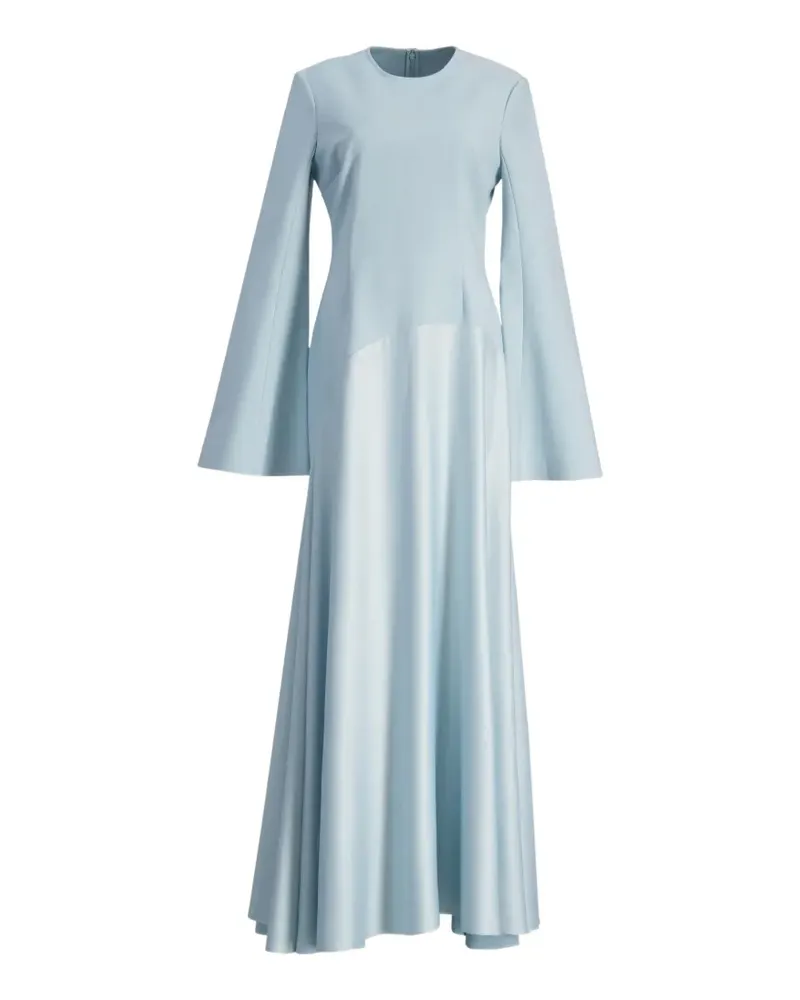Solace London The Storm Maxikleid mit weiten Ärmeln - Blau Blau