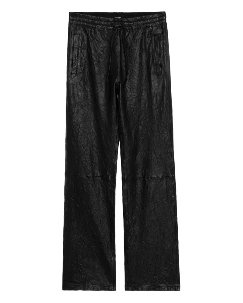 Zadig & Voltaire Pocha crinkled trousers - Schwarz Schwarz