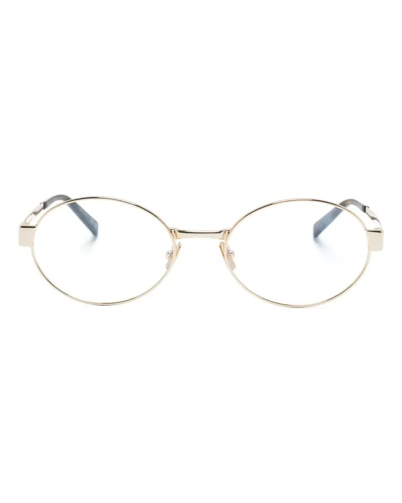 Saint Laurent Brille mit ovalem Gestell - Gold Gold