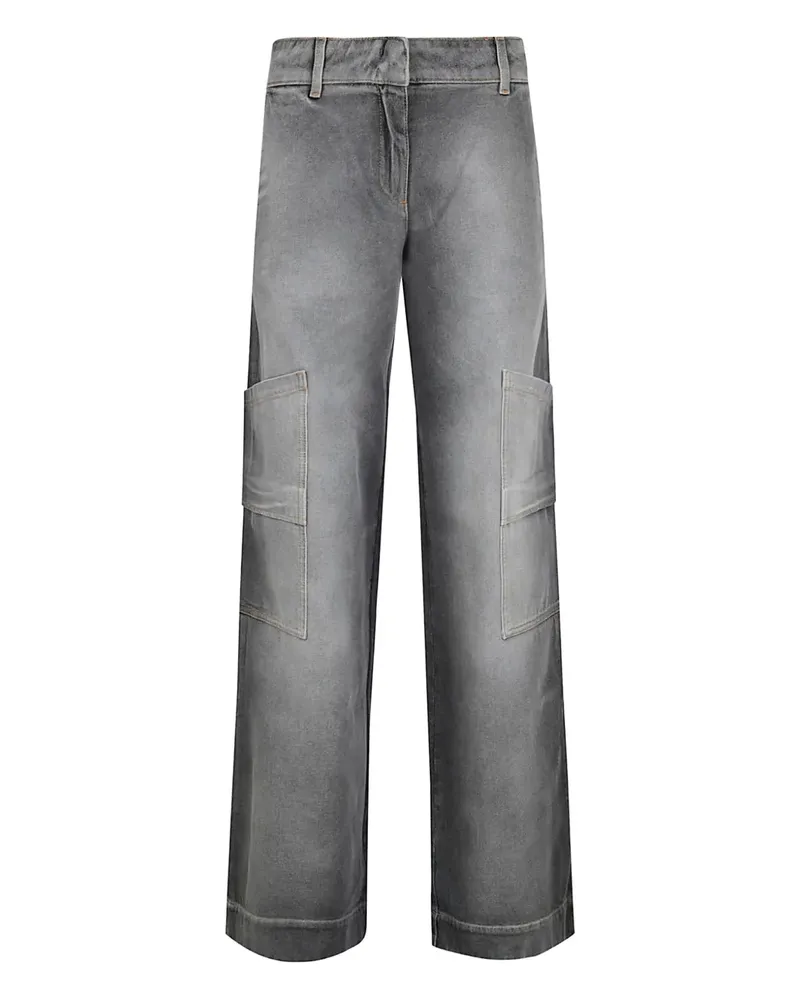 OFF-WHITE cargo-pocket denim jeans - Grau Grau