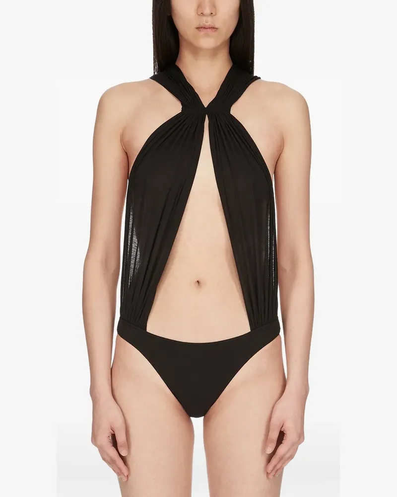 Rick Owens Miami Neckholder-Body - Schwarz Schwarz