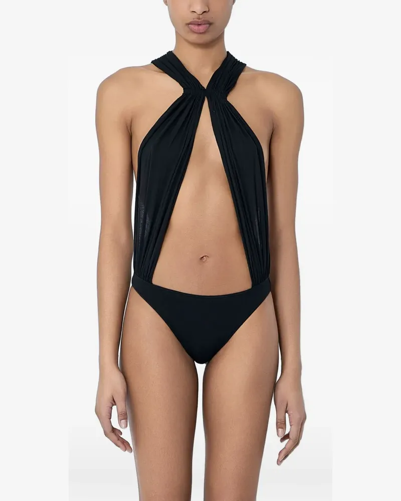 Rick Owens Miami halter bodysuit - Schwarz Schwarz