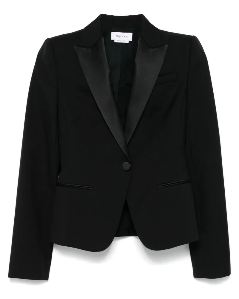 Alexander McQueen Jacke aus Wolle - Schwarz Schwarz