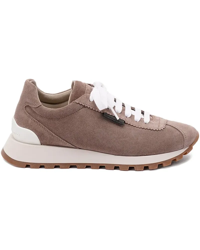 Brunello Cucinelli Sneakers aus Wildleder - Braun Braun