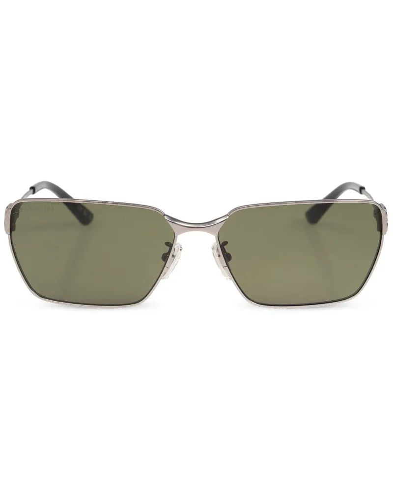 Balenciaga Eckige Sonnenbrille - Silber Silber
