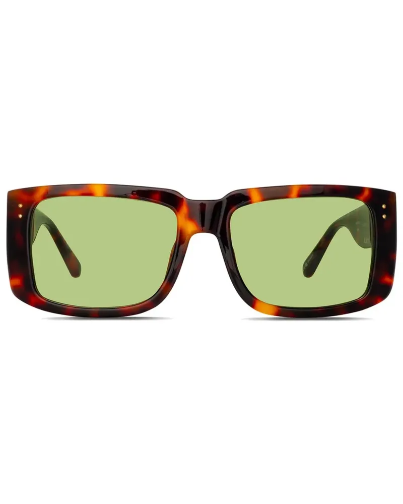 Linda Farrow Morrison T Sonnenbrille - Braun Braun