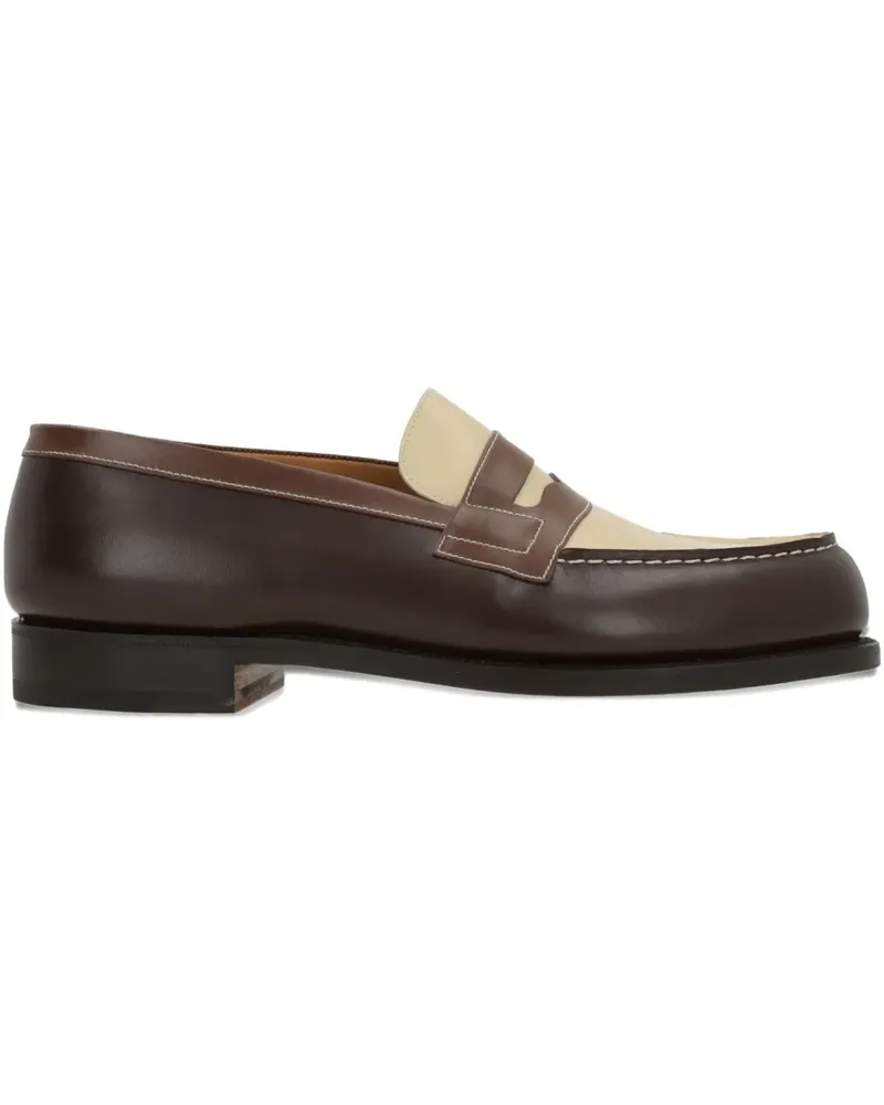 JM Weston 180 panelled loafers - Braun Braun