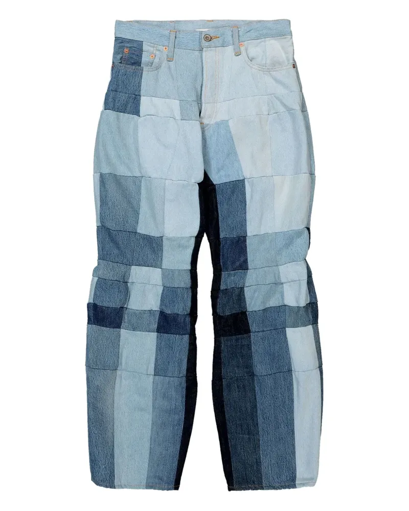 Doublet Low Polygon Jeans - Blau Blau