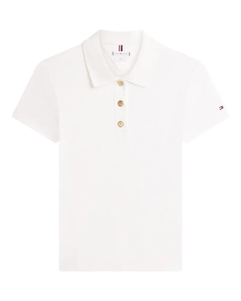 Tommy Hilfiger Geknöpftes Poloshirt - Weiß Weiß