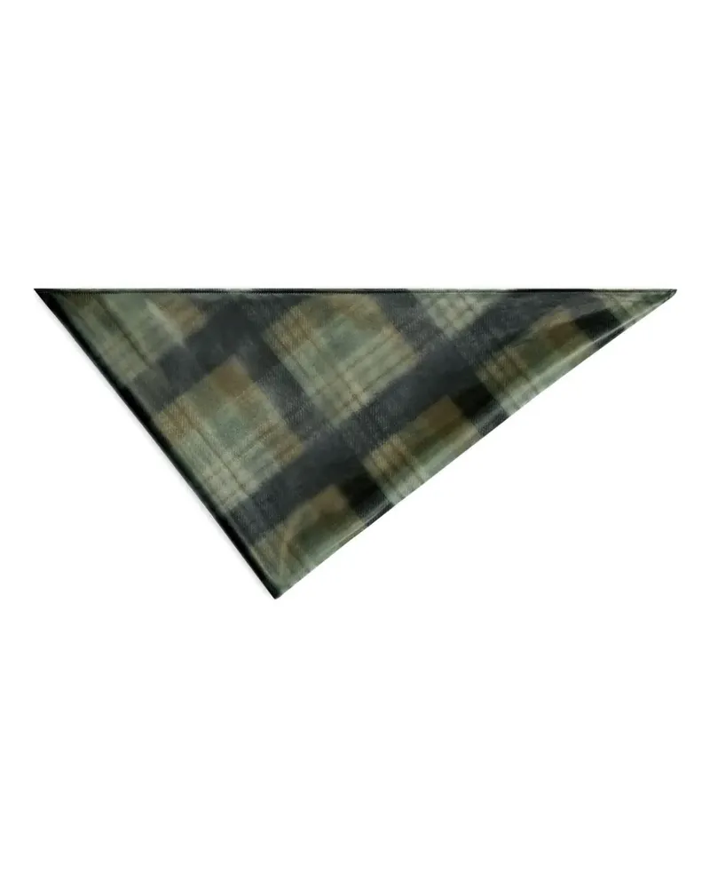 Dries van Noten Kariertes Bandana - Grün Grün