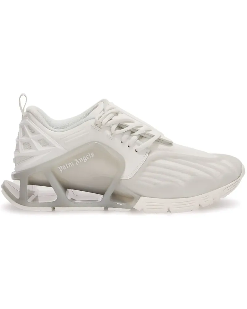 Palm Angels Racing Palm Web Sneakers - Weiß Weiß