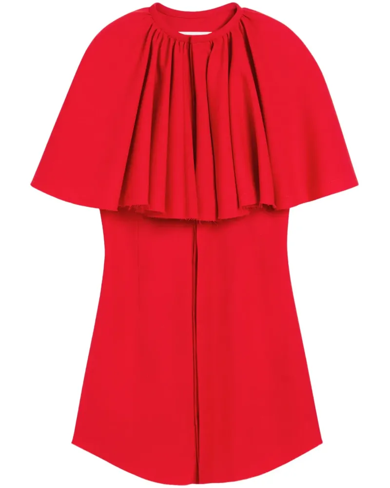 AMI Paris Minikleid mit Rüschen - Rot Rot