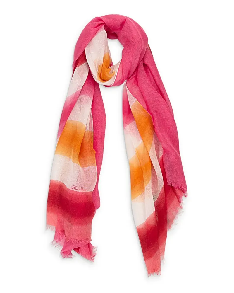 Loro Piana Gestreifter Schal - Rosa Rosa