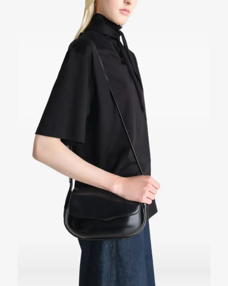 Christophe Lemaire Belly Schultertasche - Schwarz Schwarz