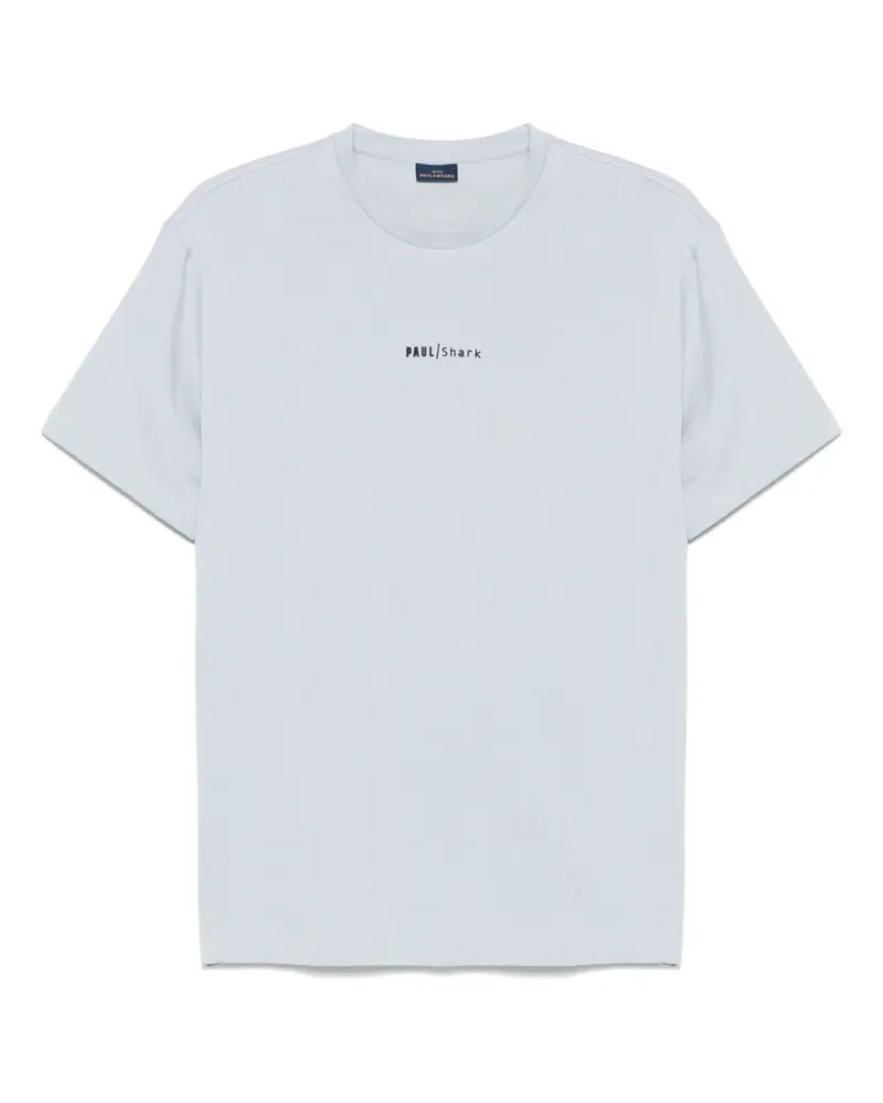 Paul & Shark T-Shirt mit gummiertem Logo - Blau Blau