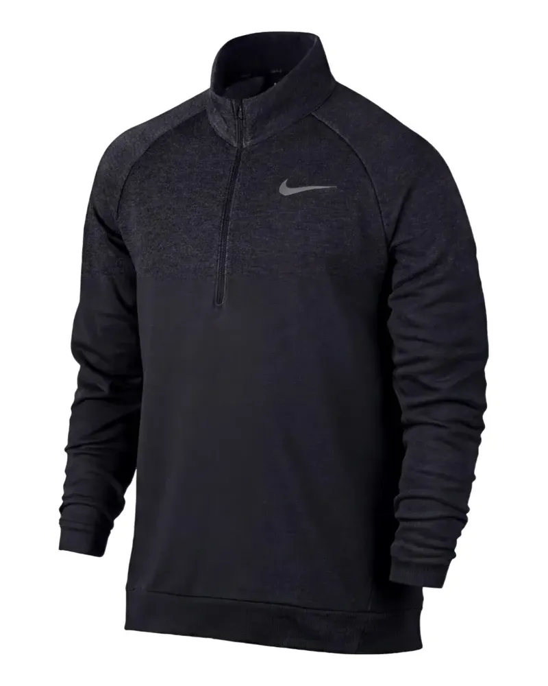 Nike Sweatshirt mit Reißverschluss - Schwarz Schwarz