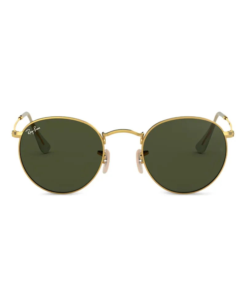Ray Ban Sonnenbrille mit rundem Gestell - Gold Gold