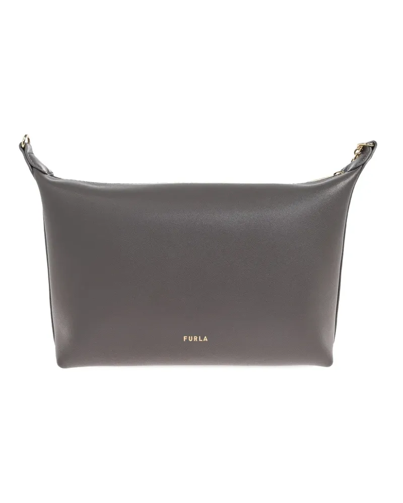 Furla Tote Bag mit Kettenlogo - Grau Grau