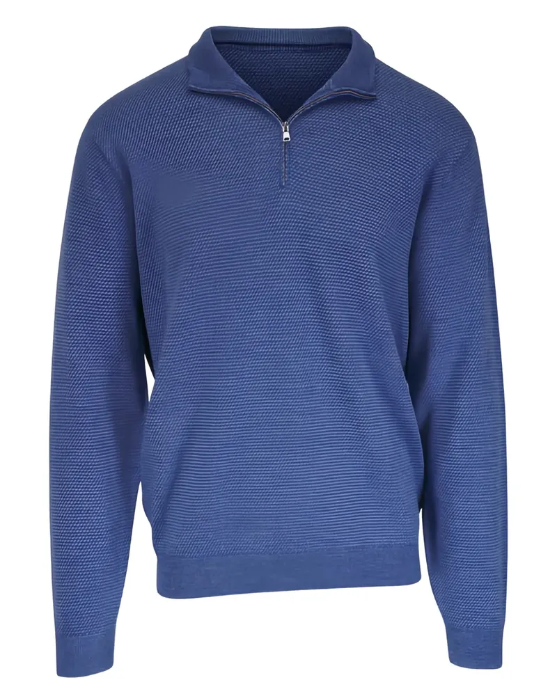 Peter Millar quarter zip sweater - Blau Blau