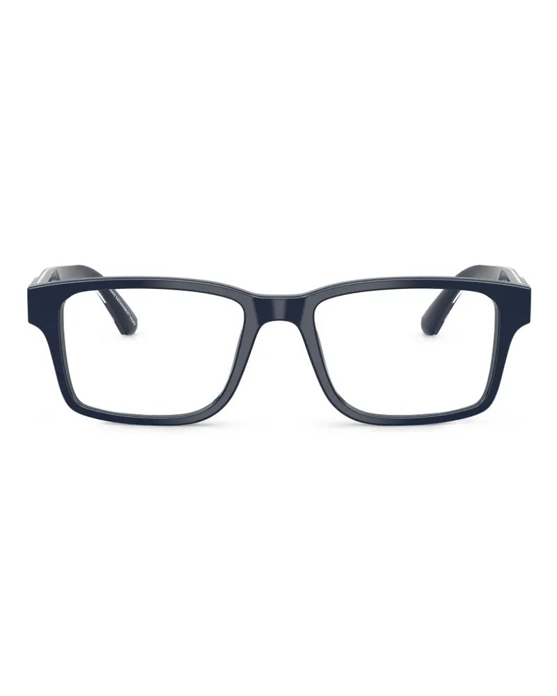 Emporio Armani rectangle-frame glasses - Blau Blau