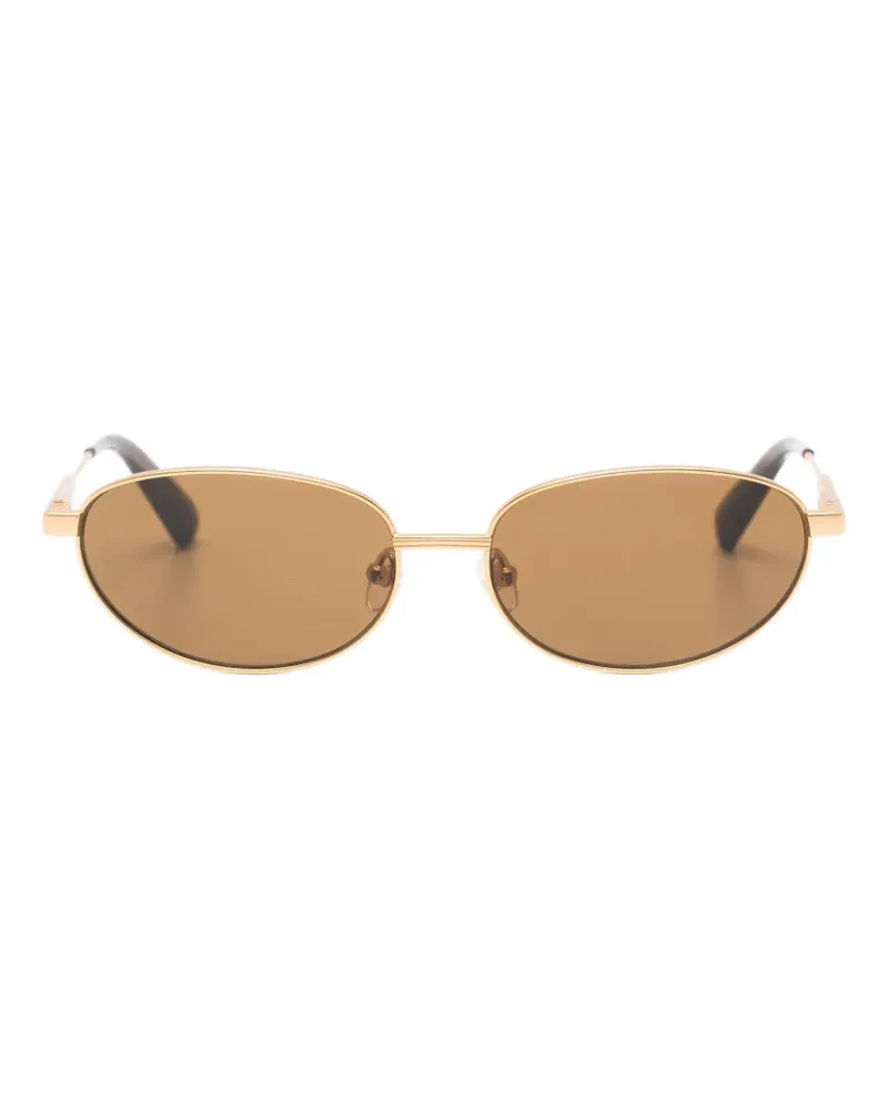 Jacquemus oval-frame sunglasses - Gold Gold