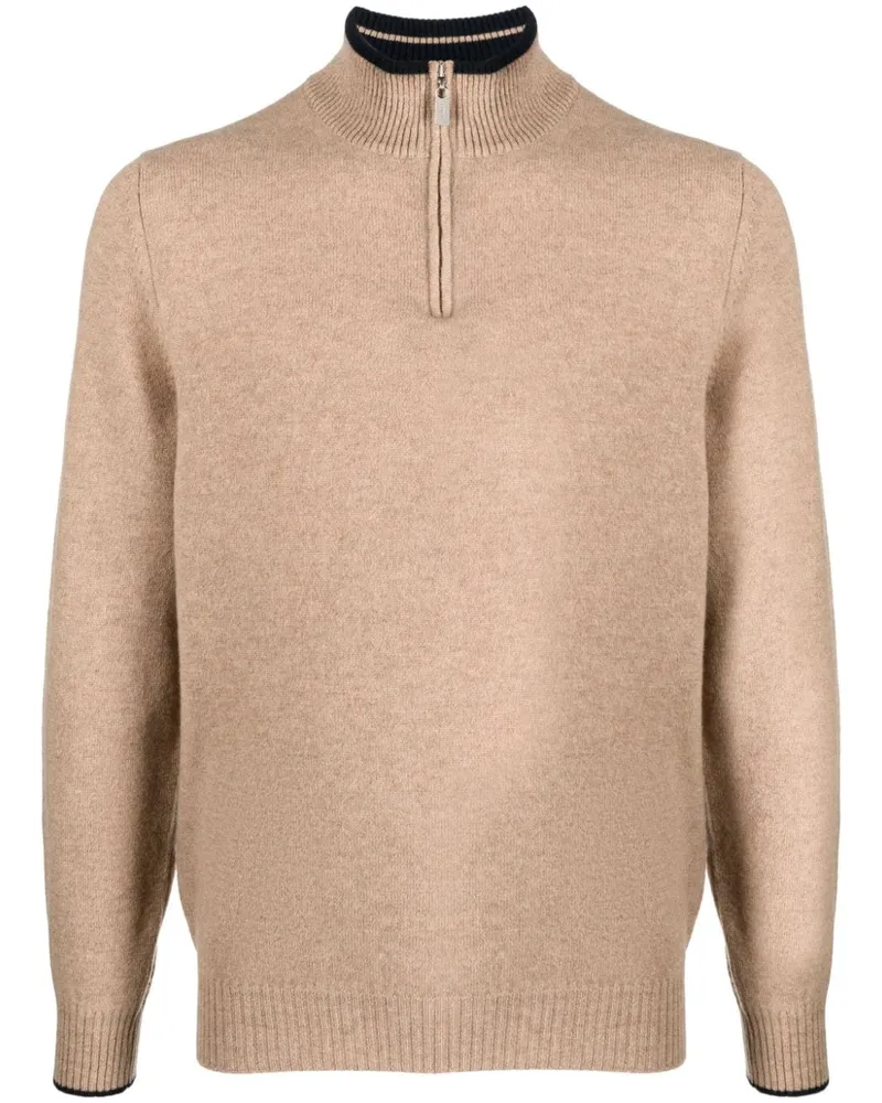Fedeli Favonio Pullover aus Kaschmir - Nude Nude