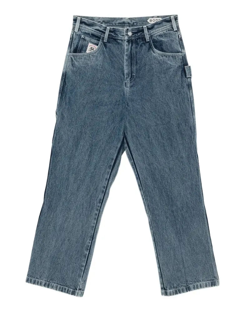 BODE Knolly Brook Cropped-Jeans - Blau Blau