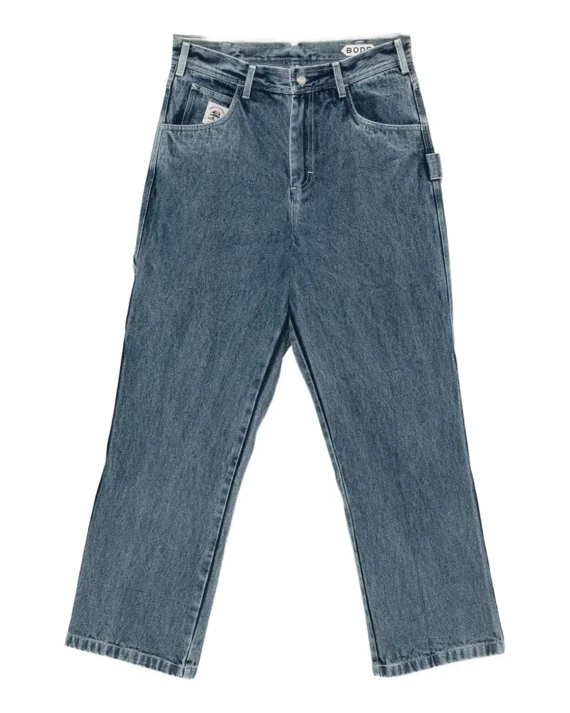 BODE Knolly Brook Cropped-Jeans - Blau Blau